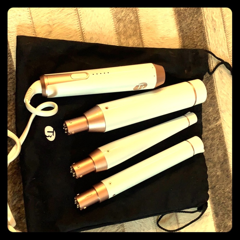 T3 interchangeable styling wand whirl trio